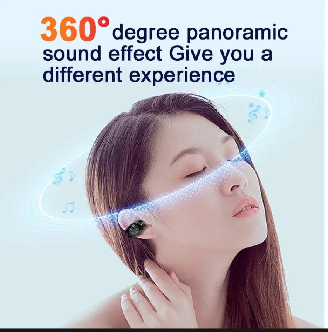 Open Ear Headphones Clip On Ear Earbuds Hands-Free Noise Canceling Ear Clip For Cell Phone PC Tablet Laptop Computer