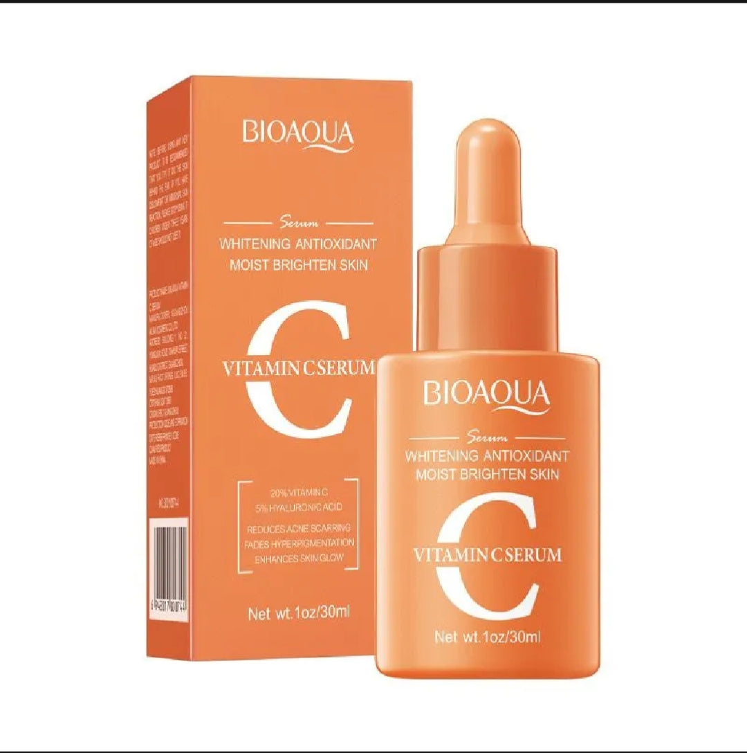 Bioaqua Vitamin C Face Serum Whitening Moisturizing Brightening Dark sport remover Facial Serum & Essence 30ml