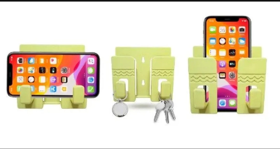 Pack of 3 Wall Mounted Universal Mobile Phone Holder for Charging