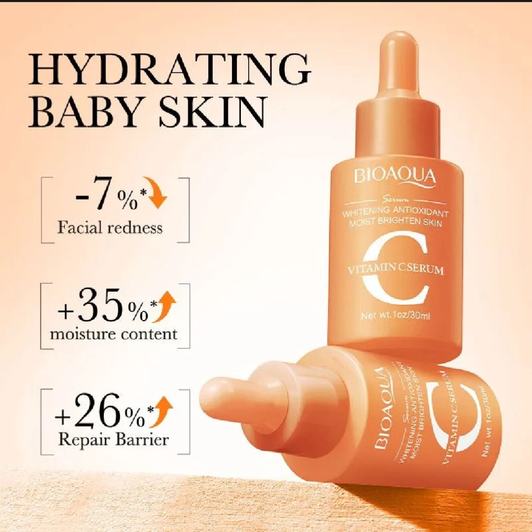Bioaqua Vitamin C Face Serum Whitening Moisturizing Brightening Dark sport remover Facial Serum & Essence 30ml
