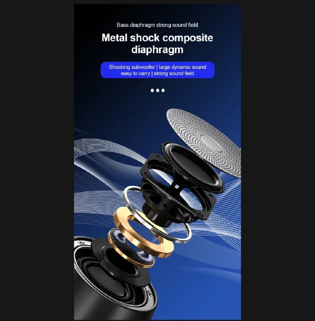 Akcome K3 Pro Bluetooth Wireless Portable Speaker Mini Outdoor Loudspeaker Wireless Column 3D Stereo Music Surround Bas